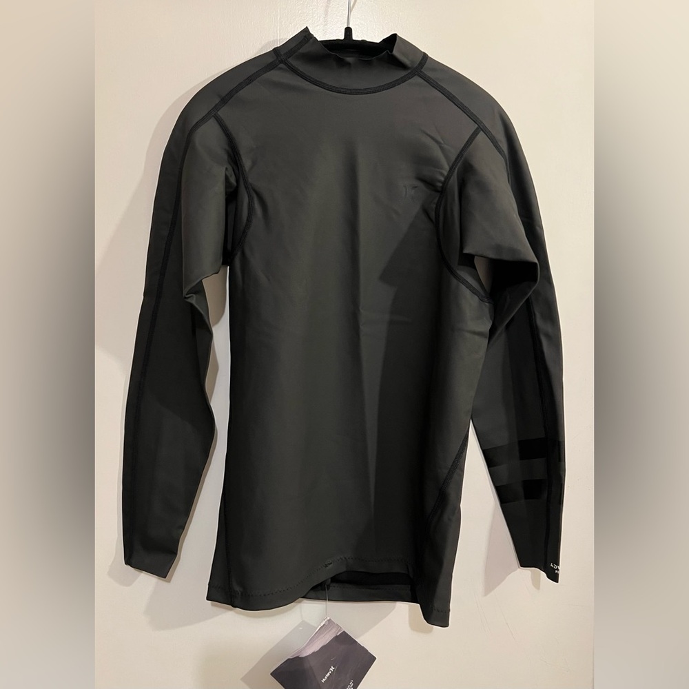 Hurley Men's 0.5mm Advantage Plus Windskin Wetsuit Jacket in Black